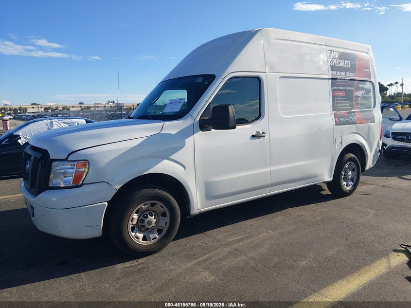 Vin: 1n6bf0ly2jn812703, lot: 46655585, nissan nv cargo nv2500 hd s v6 20182