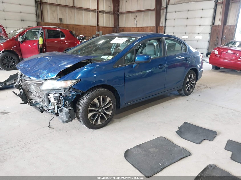 Vin: 2hgfb2f87eh545274, lot: 46655588, honda civic ex 20142