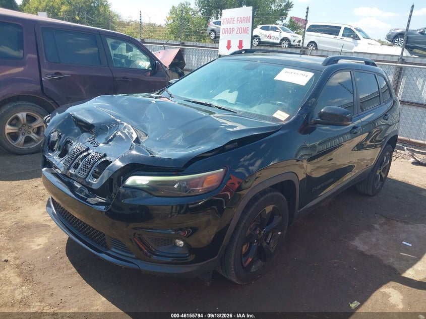 Vin: 1c4pjllb1kd339288, lot: 46655593, jeep cherokee altitude fwd 20192
