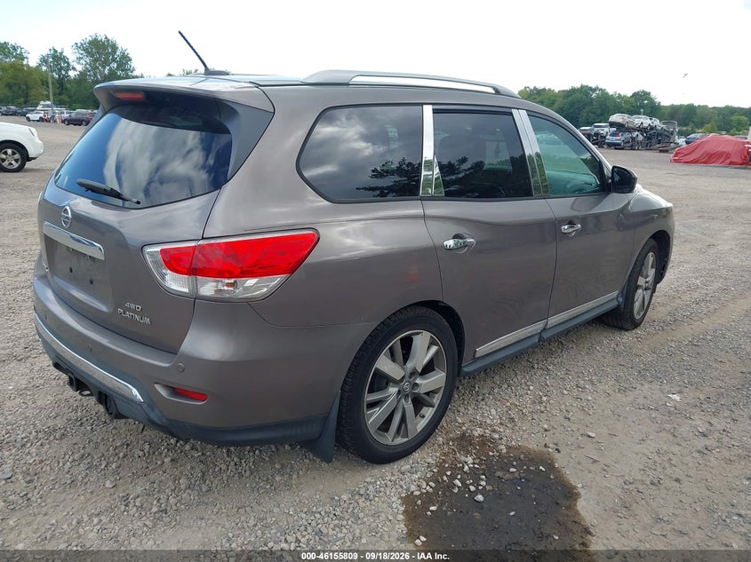Vin: 5n1ar2mm7dc645862, lot: 46655608, nissan pathfinder platinum 20134