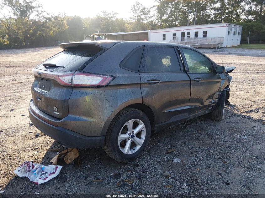 Vin: 2fmtk3g97fbc08988, lot: 46655620, ford edge se 20154