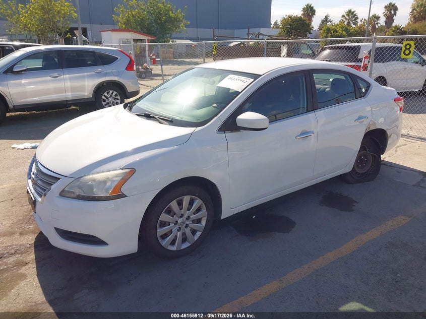 Vin: 3n1ab7ap7fy241297, lot: 46655711, nissan sentra fe+ s/s/sl/sr/sv 20152