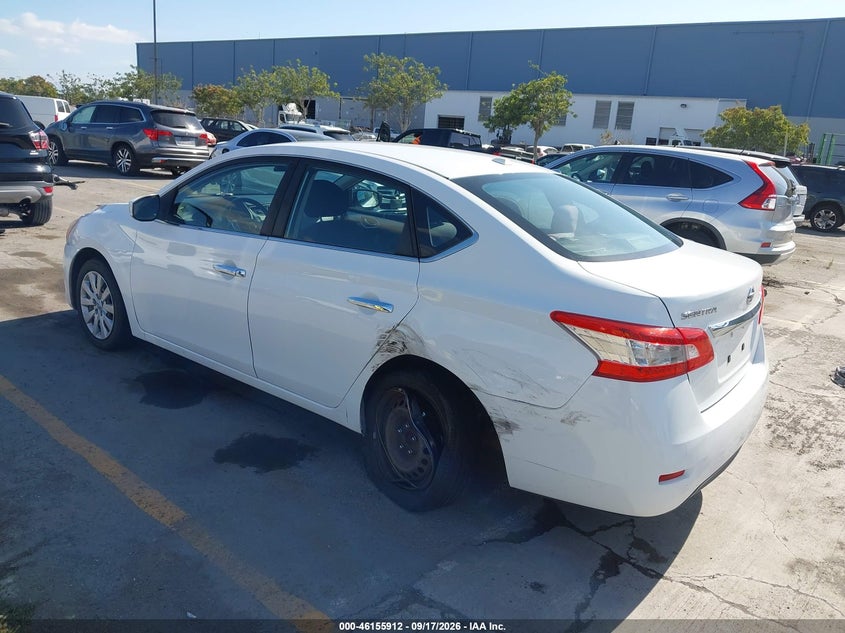Vin: 3n1ab7ap7fy241297, lot: 46655711, nissan sentra fe+ s/s/sl/sr/sv 20153