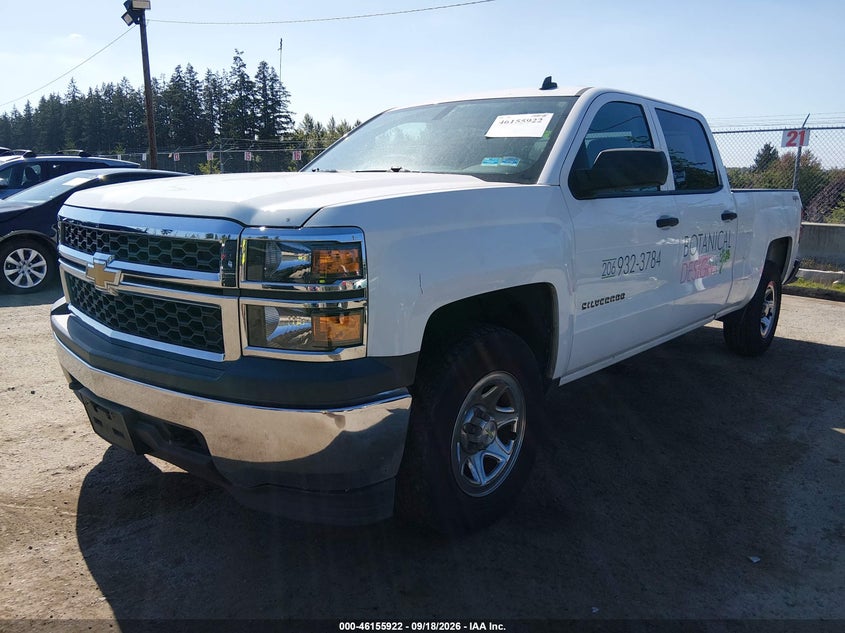 Vin: 3gcukpec2eg380677, lot: 46655721, chevrolet silverado 1500 work truck 2wt 20142