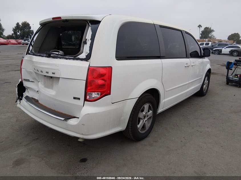 Vin: 2c4rdgcg9dr527625, lot: 46655745, dodge grand caravan sxt 20134