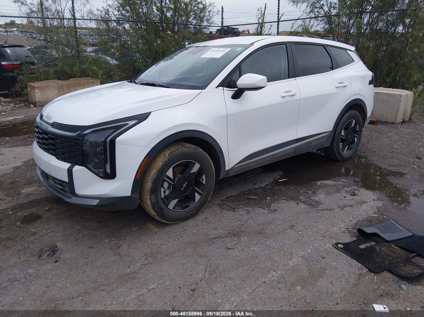 Vin: 5xyk2cdf3tg360008, lot: 46655795, kia sportage lx 20262