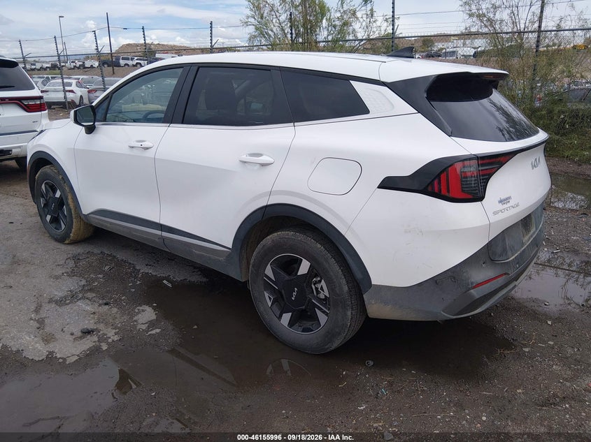 Vin: 5xyk2cdf3tg360008, lot: 46655795, kia sportage lx 20263