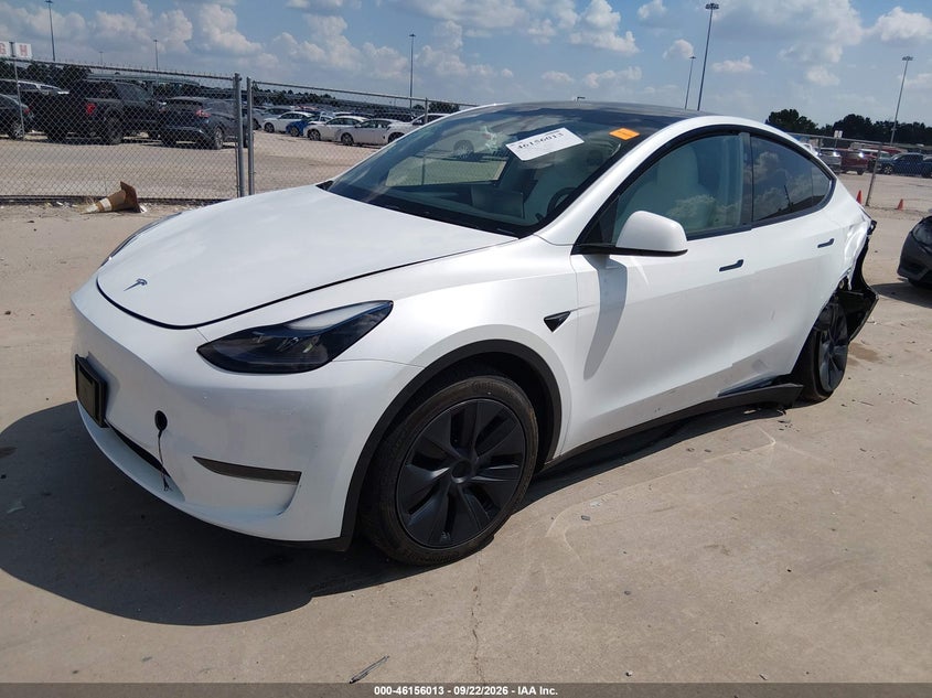 2024 Tesla Model Y, Лівий зад, IAAI, VIN 7SAYGDED9RA331997 — фото 2