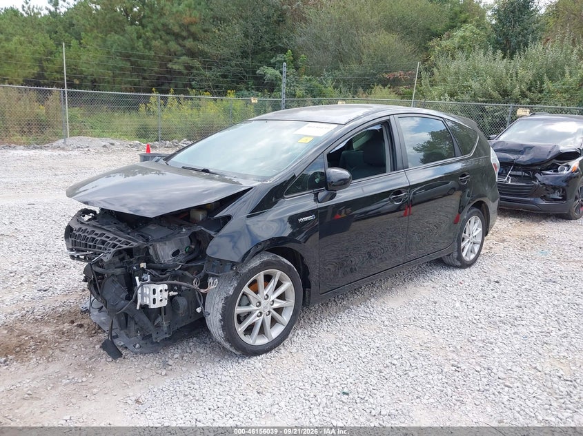 Vin: jtdzn3eu7c3059247, lot: 46655838, toyota prius v five 20122