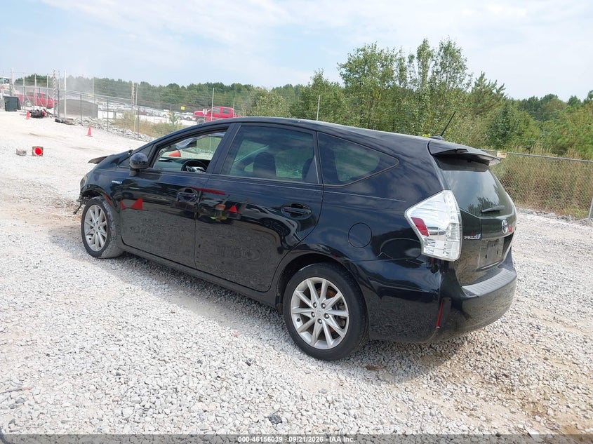 Vin: jtdzn3eu7c3059247, lot: 46655838, toyota prius v five 20123