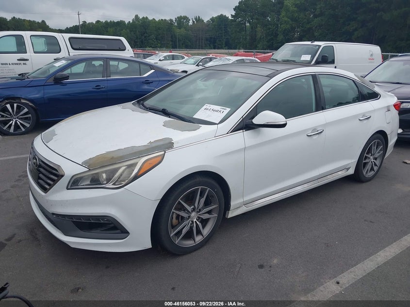 Vin: 5npe34ab0fh073580, lot: 46655852, hyundai sonata sport 2.0t 20152
