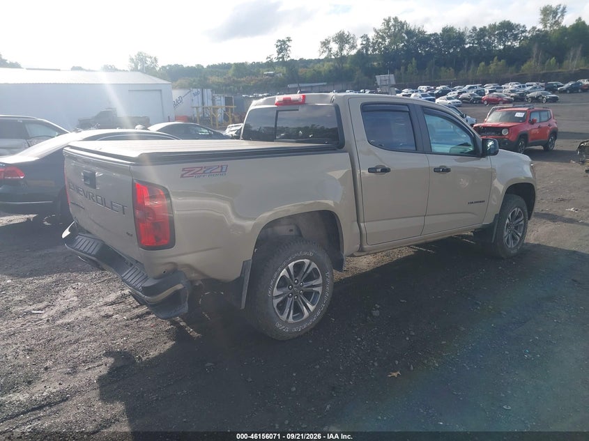 Vin: 1gcgtden6m1215030, lot: 46655870, chevrolet colorado 4wd z71 20214