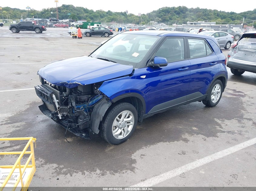 Vin: kmhrb8a36mu072405, lot: 46656025, hyundai venue se 20212