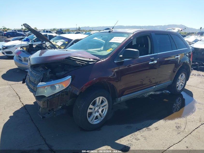 Vin: 2fmdk3gc5bba57045, lot: 46656051, ford edge se 20112