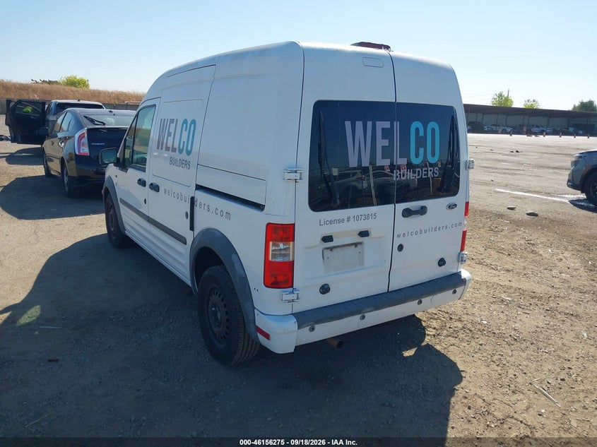 Vin: nm0ls7dn9bt054529, lot: 46656074, ford transit connect xlt 20113
