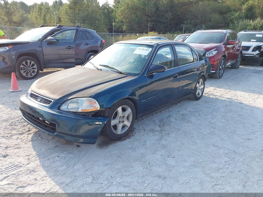 1997 Honda Civic Ex, Удар сзади, IAAI, VIN 2HGEJ8641VH571674 — фото 2