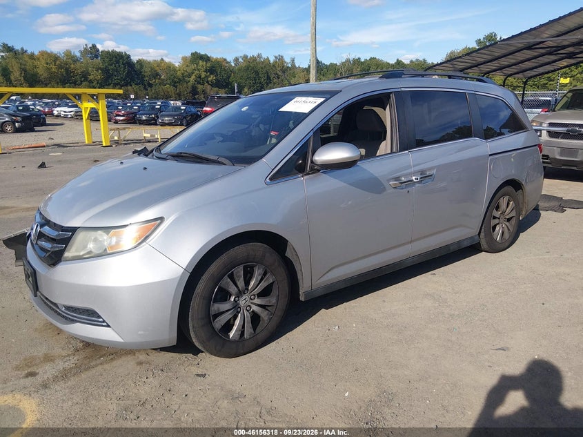 Vin: 5fnrl5h67fb035648, lot: 46656117, honda odyssey ex-l 20152