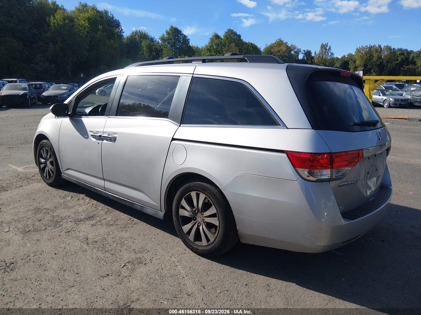 Vin: 5fnrl5h67fb035648, lot: 46656117, honda odyssey ex-l 20153