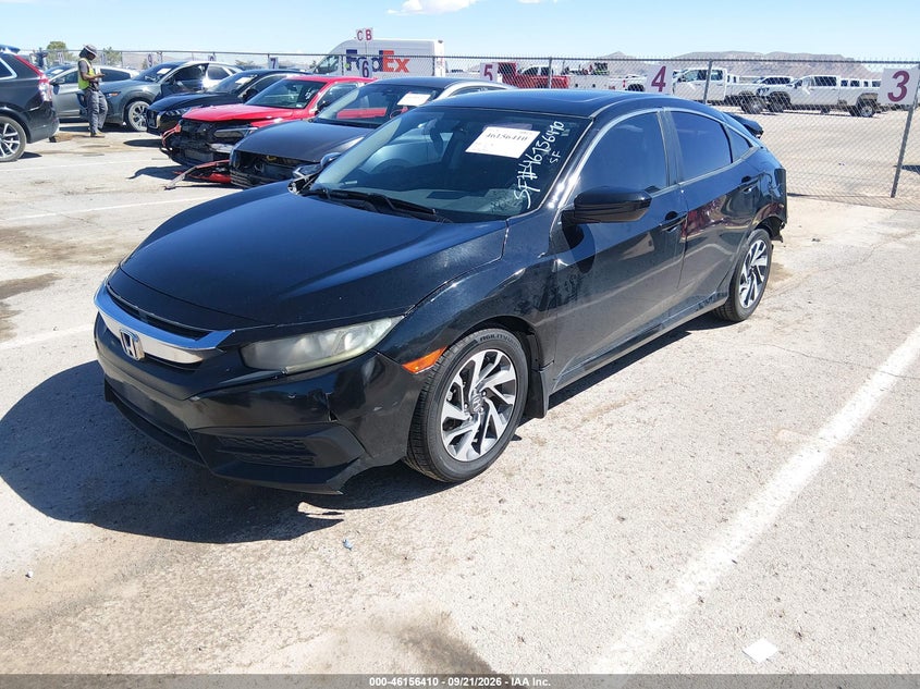 Vin: 19xfc2f75ge050802, lot: 46656209, honda civic ex 20162