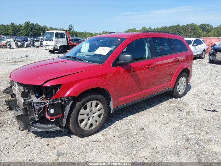 Vin: 3c4pdcab7ht626843, lot: 46656261, dodge journey se 20172