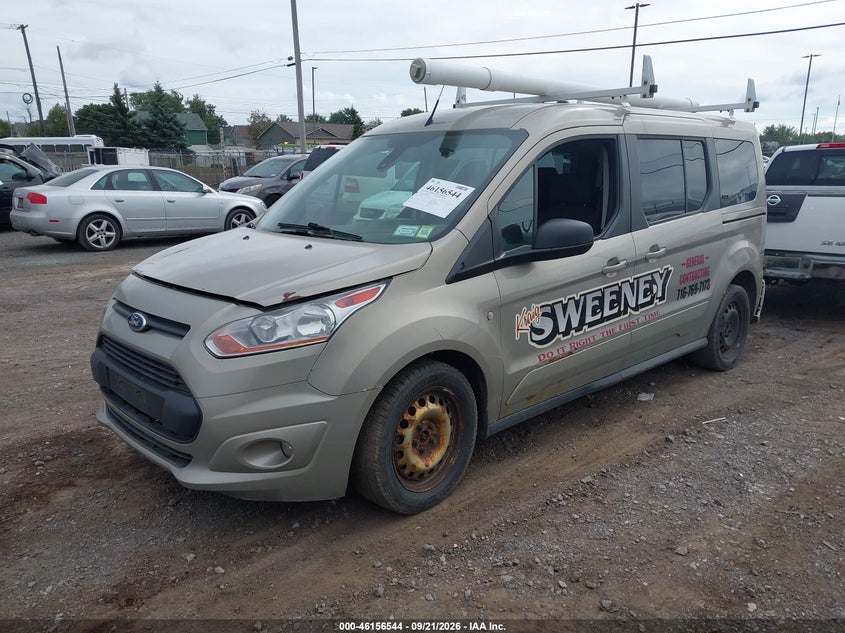 Vin: nm0gs9f75g1261899, lot: 46656343, ford transit connect xlt 20162