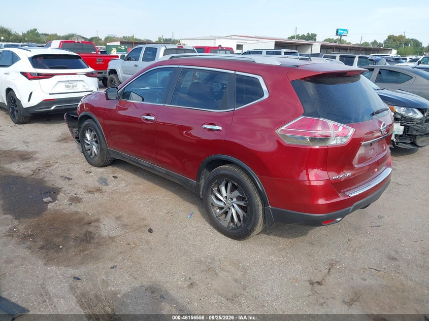Vin: 5n1at2mtxfc770026, lot: 46656357, nissan rogue sl 20153
