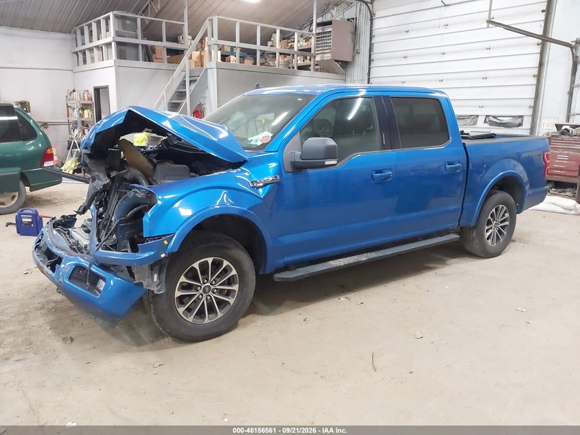 Vin: 1ftew1ep2kfa11209, lot: 46656360, ford f-150 xlt 20192