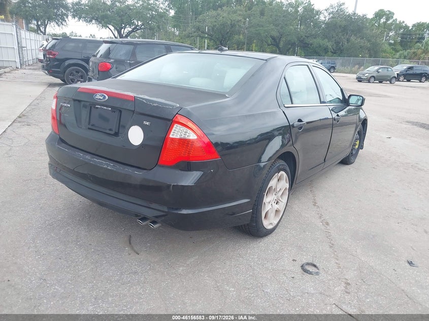 Vin: 3fahp0ha1br103674, lot: 46656382, ford fusion se 20114