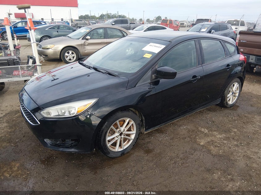Vin: 1fadp3k20jl283664, lot: 46656402, ford focus se 20182