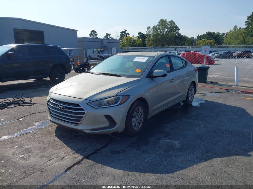 Vin: kmhd74lf8hu351078, lot: 46656407, hyundai elantra se 20172