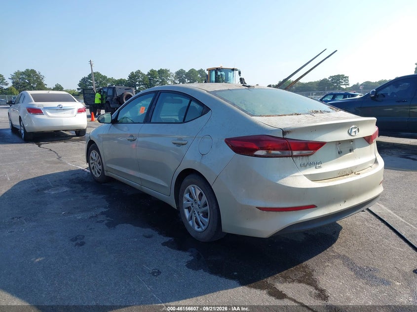 Vin: kmhd74lf8hu351078, lot: 46656407, hyundai elantra se 20173