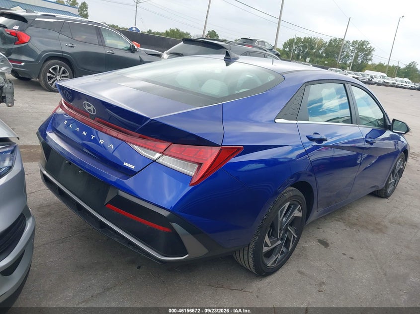 Vin: kmhln4dj3su153780, lot: 46656471, hyundai elantra hybrid limited 20254