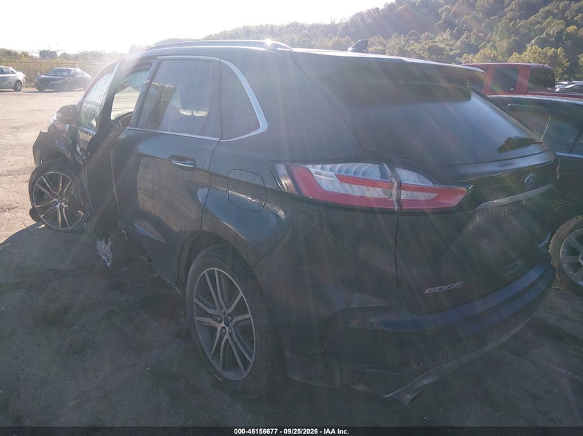 Vin: 2fmpk4k95kbb45608, lot: 46656476, ford edge titanium 20193
