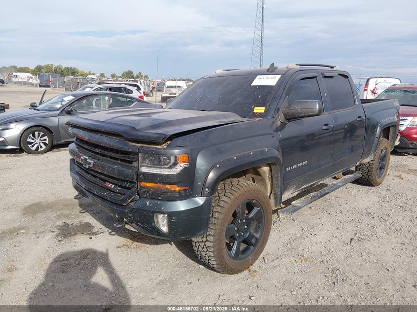 2017 Chevrolet Silverado 1500 2Lt, Удар спереди, IAAI, VIN 3GCUKREC5HG462774 — фото 2
