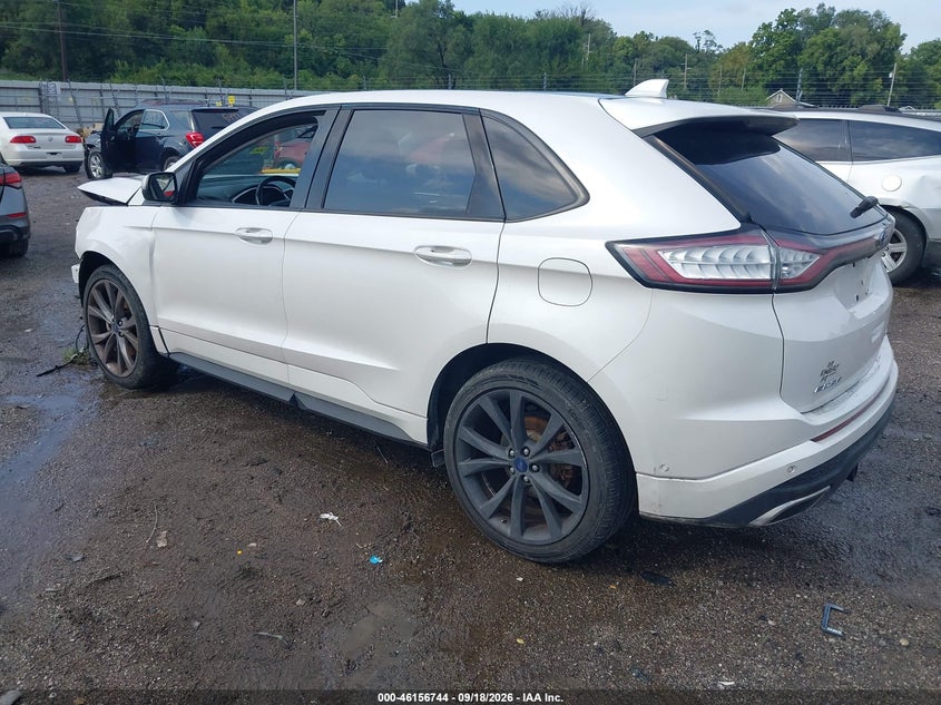 Vin: 2fmtk4ap8fbb78252, lot: 46656543, ford edge sport 20153