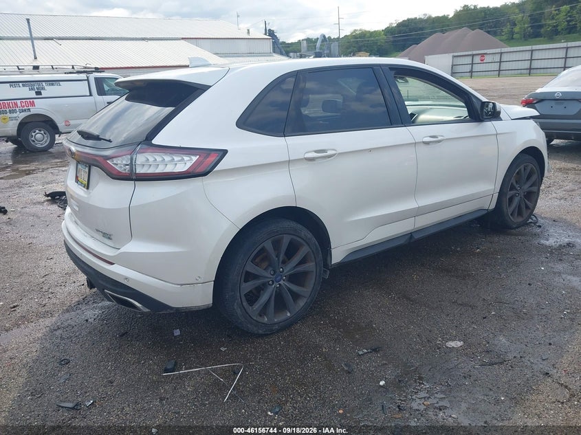 Vin: 2fmtk4ap8fbb78252, lot: 46656543, ford edge sport 20154