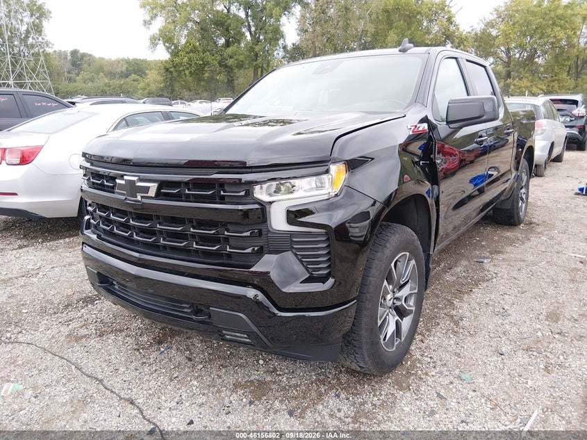 Vin: 1gcukeel3sz240198, lot: 46656601, chevrolet silverado 1500 4wd  short bed rst 20252