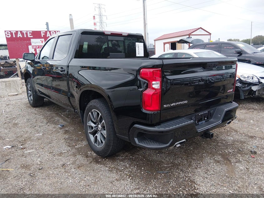 Vin: 1gcukeel3sz240198, lot: 46656601, chevrolet silverado 1500 4wd  short bed rst 20253