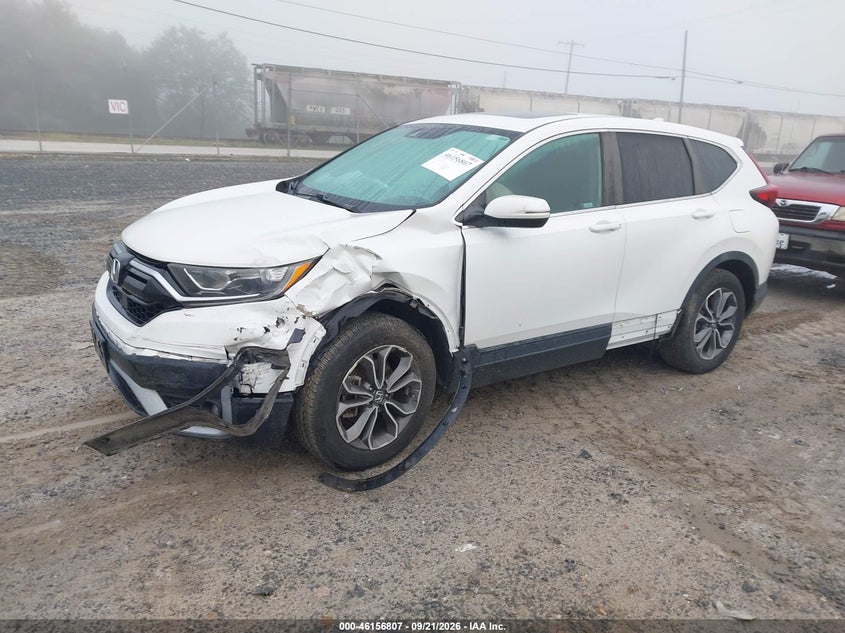 Vin: 5j6rw2h89nl000459, lot: 46656606, honda cr-v awd ex-l 20222