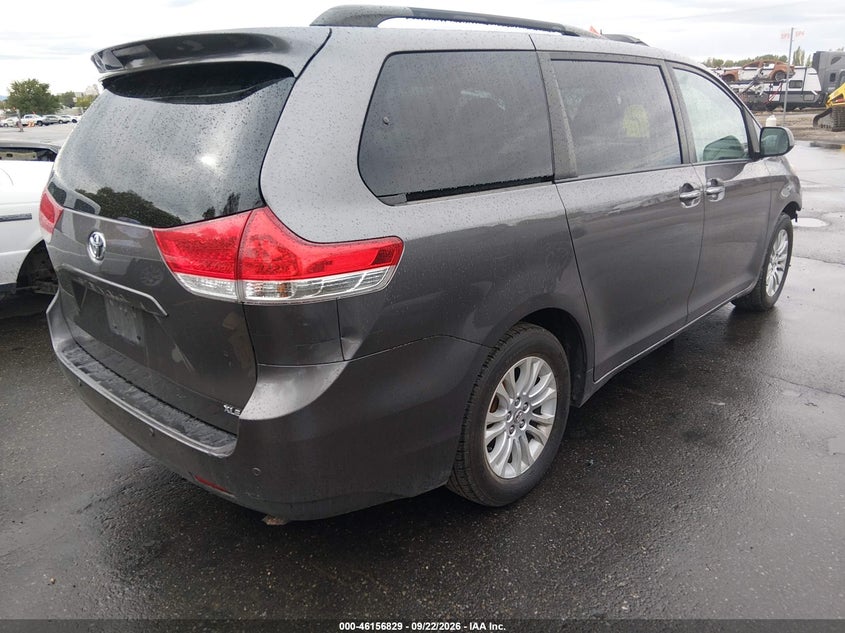 Vin: 5tdyk3dc5es500503, lot: 46656628, toyota sienna xle v6 8 passenger 20144