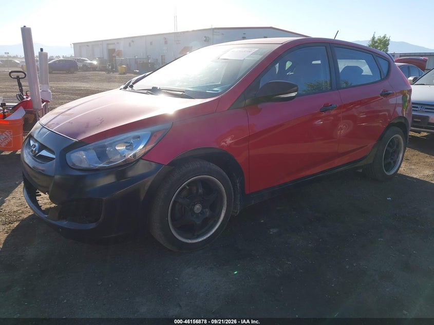 Vin: kmhcu5ae1du129593, lot: 46656677, hyundai accent se 20132