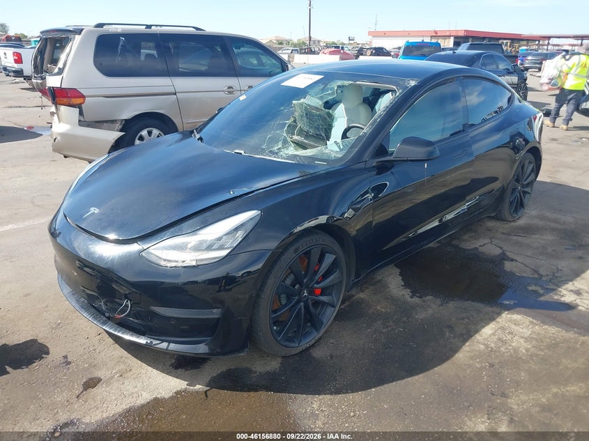 2019 Tesla Model 3, Удар спереду, IAAI, VIN 5YJ3E1EB6KF422034 — фото 2