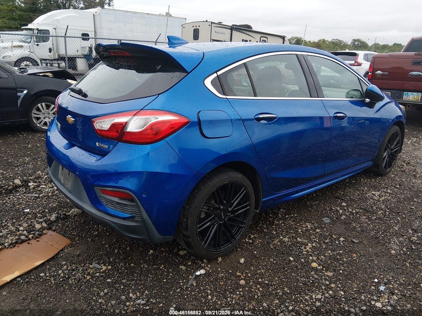 Vin: 3g1bf6sm6hs506813, lot: 46656682, chevrolet cruze premier auto 20174