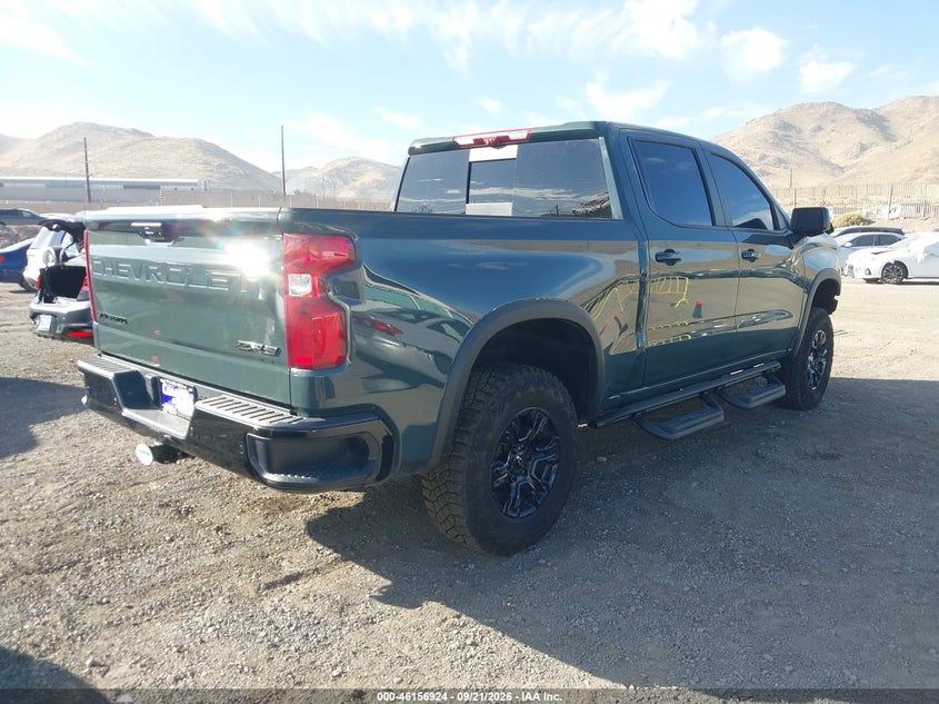 Vin: 3gcukhe84tg273287, lot: 46656723, chevrolet silverado 1500 4wd  short bed zr2 20264