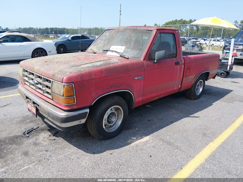 1991 Ford Ranger, Звичайний знос, IAAI, VIN 1FTCR10U1MTA01352 — фото 2