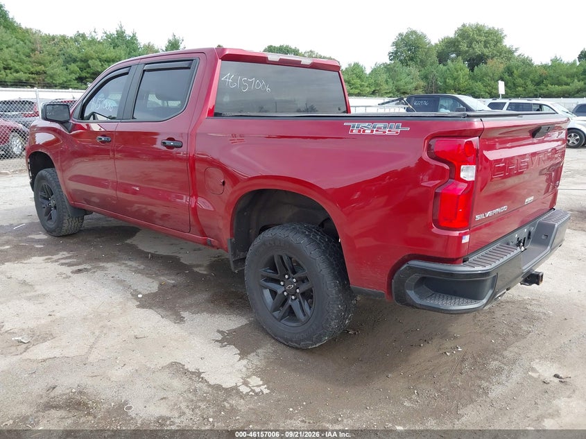 Vin: 3gcpyfed2kg305374, lot: 46656805, chevrolet silverado 1500 lt trail boss 20193