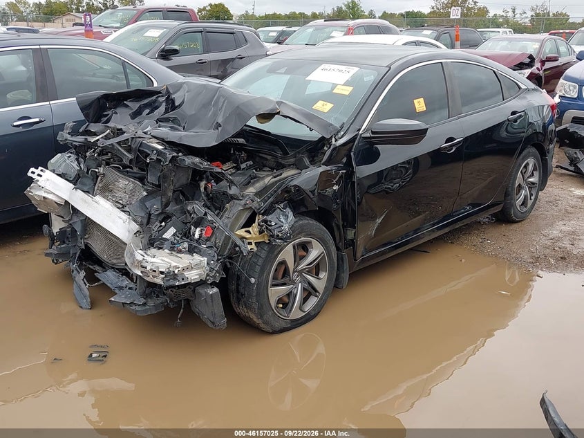 2019 Honda Civic, Пошкодження двигуна, IAAI, VIN 2HGFC2F61KH574292 — фото 2