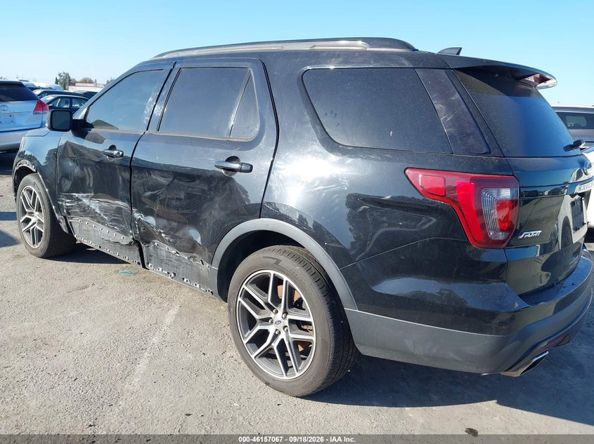 Vin: 1fm5k8gt3ggc12905, lot: 46656866, ford explorer sport 20163