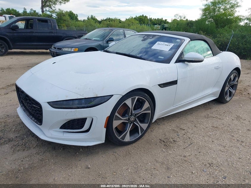 Vin: sajdf5ee3rck84321, lot: 46656885, jaguar f-type p450 r-dynamic rwd automatic 20242