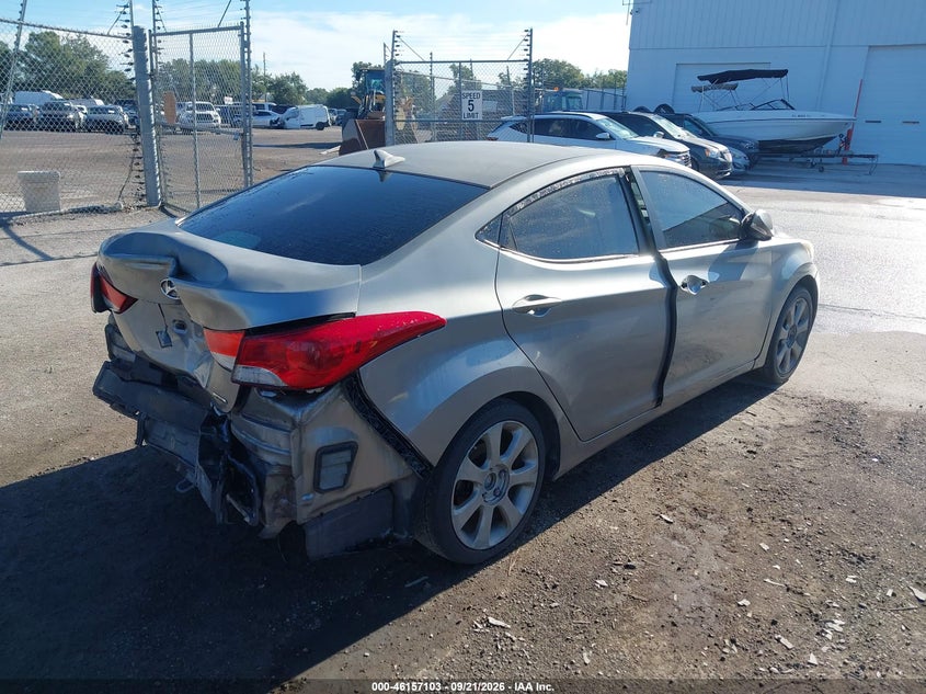 Vin: kmhdh4aexbu116213, lot: 46656902, hyundai elantra limited (ulsan plant) 20114